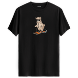 Skiing Alpaca Crew Neck T-Shirt