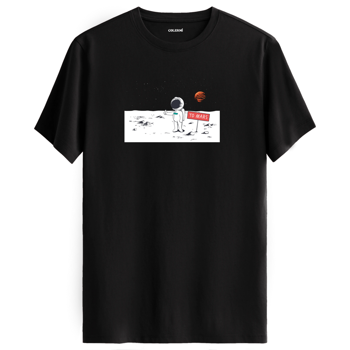Journey to Mars - Space-Themed Crew Neck T-Shirt