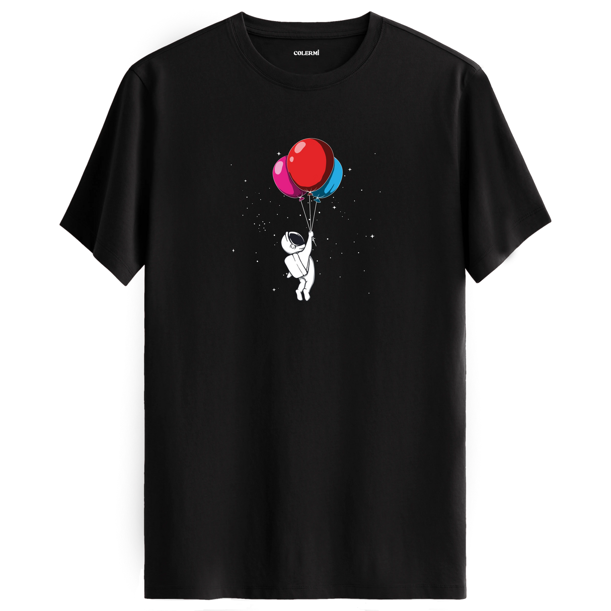 Balloon Explorer - Space-Themed Crew Neck T-Shirt