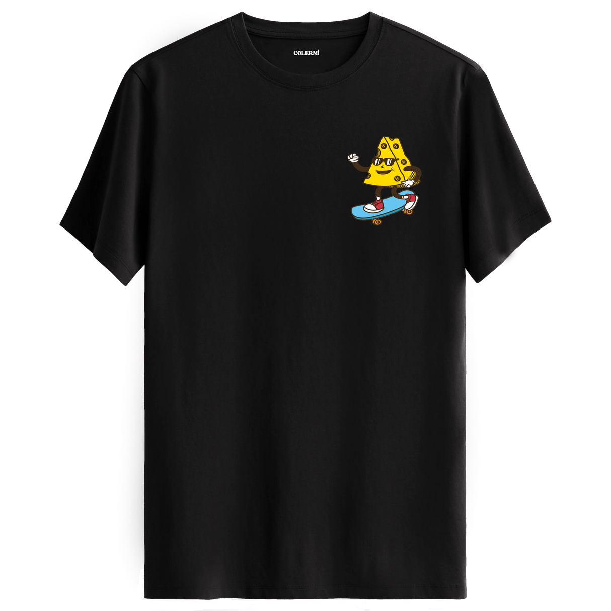 Skateboard Cheese Crew Neck T-Shirt