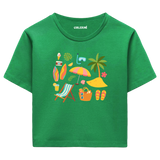 Crop T-Shirt - Tropik Plaj
