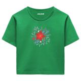 Colermi Crop Tişört - Yıldız Çiçeği
