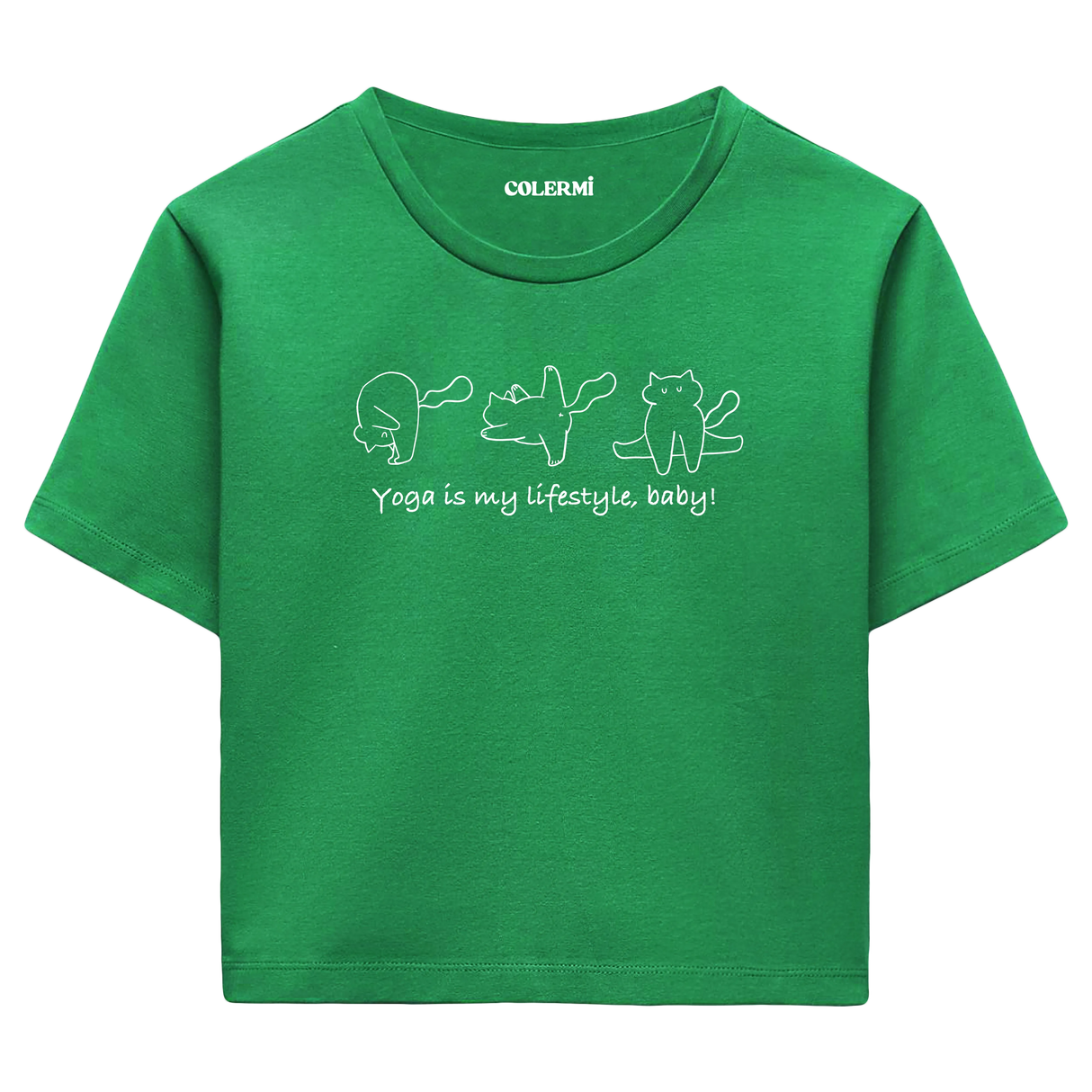 Yoga Crop T-Shirt - Yoga Yaşam Tarzıdır