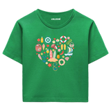 Crop T-Shirt - Yaz Tatili Kalbi