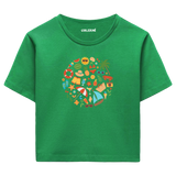 Crop T-Shirt - Neşeli Yaz Tatili